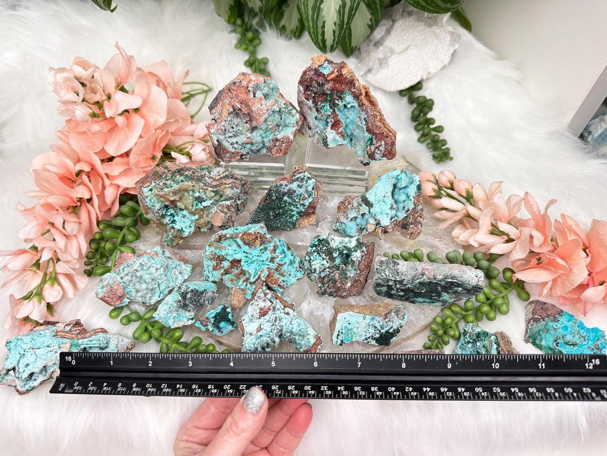 Unique Druzy Chrysocolla Malachite