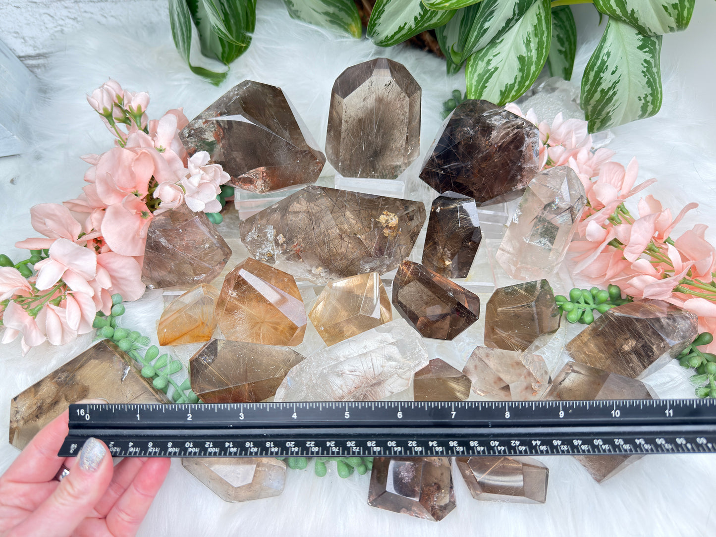Rutilated Quartz & Smoky