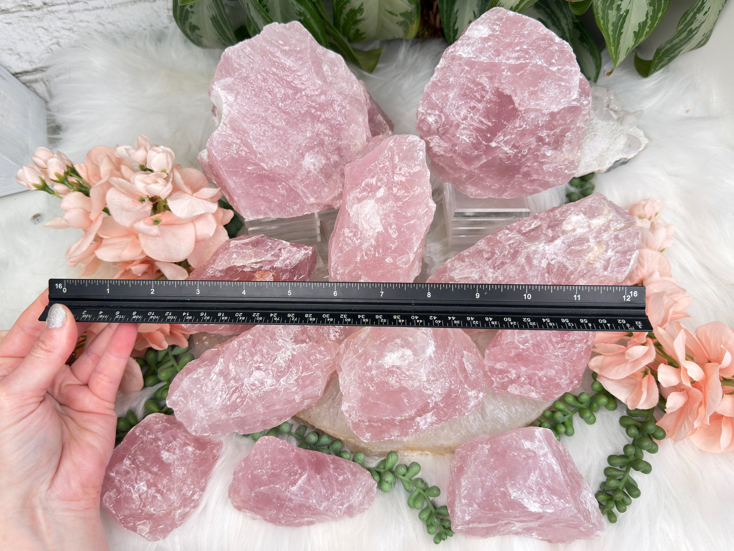 Large Raw Rose Quartz