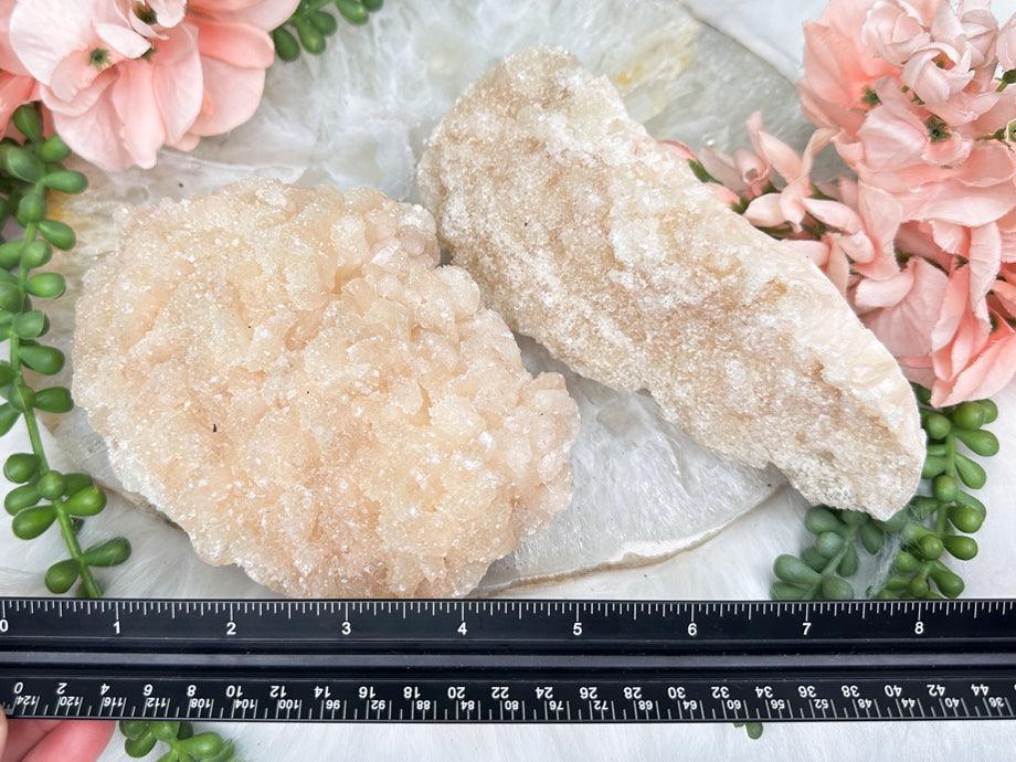 Druzy Peach Stilbite