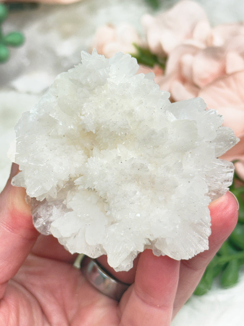 White Aragonite Crystals