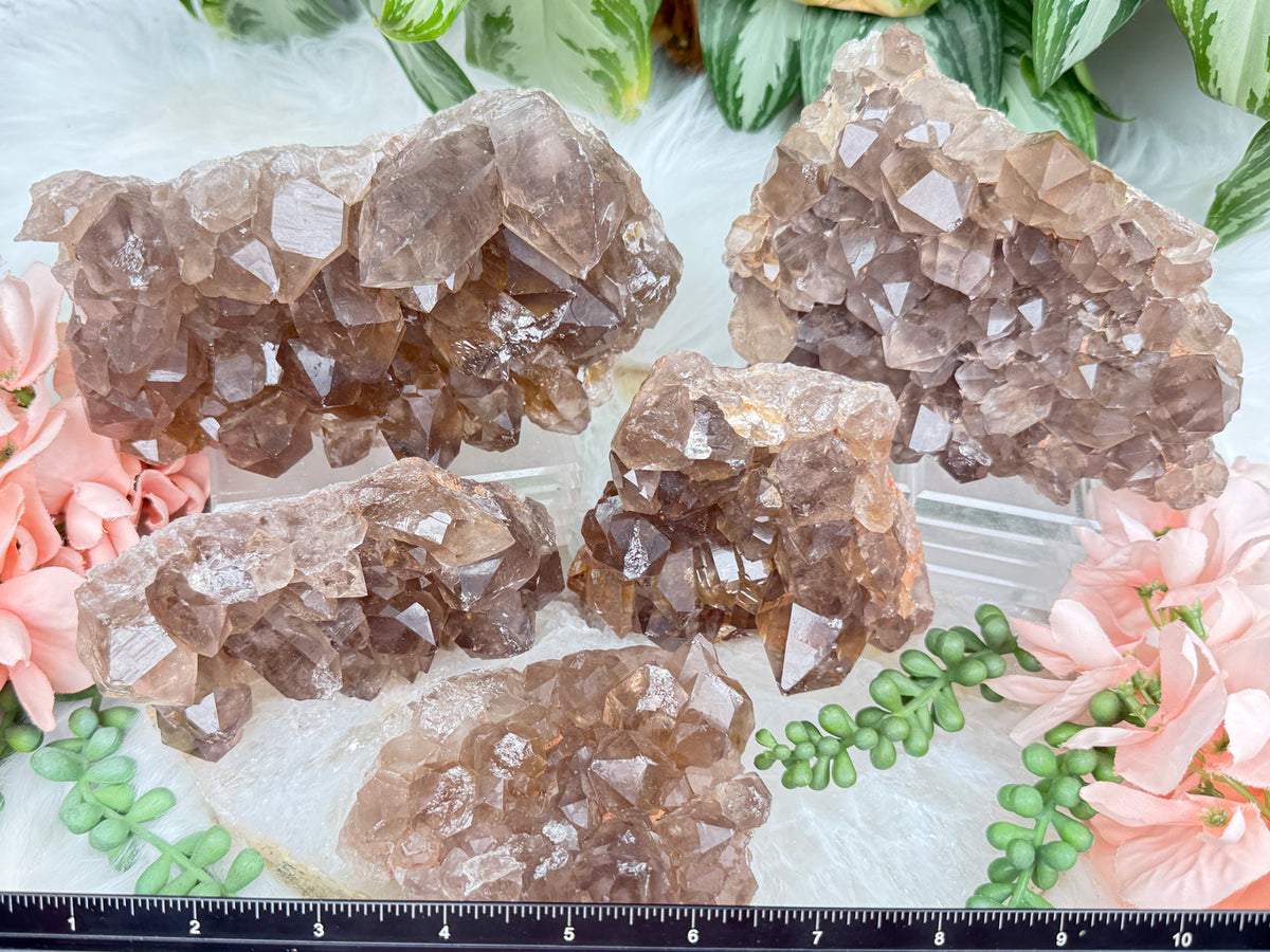 Smoky Quartz Clusters