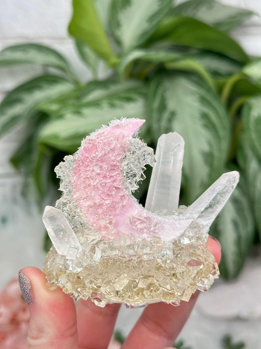 Resin Quartz Crystal Moons