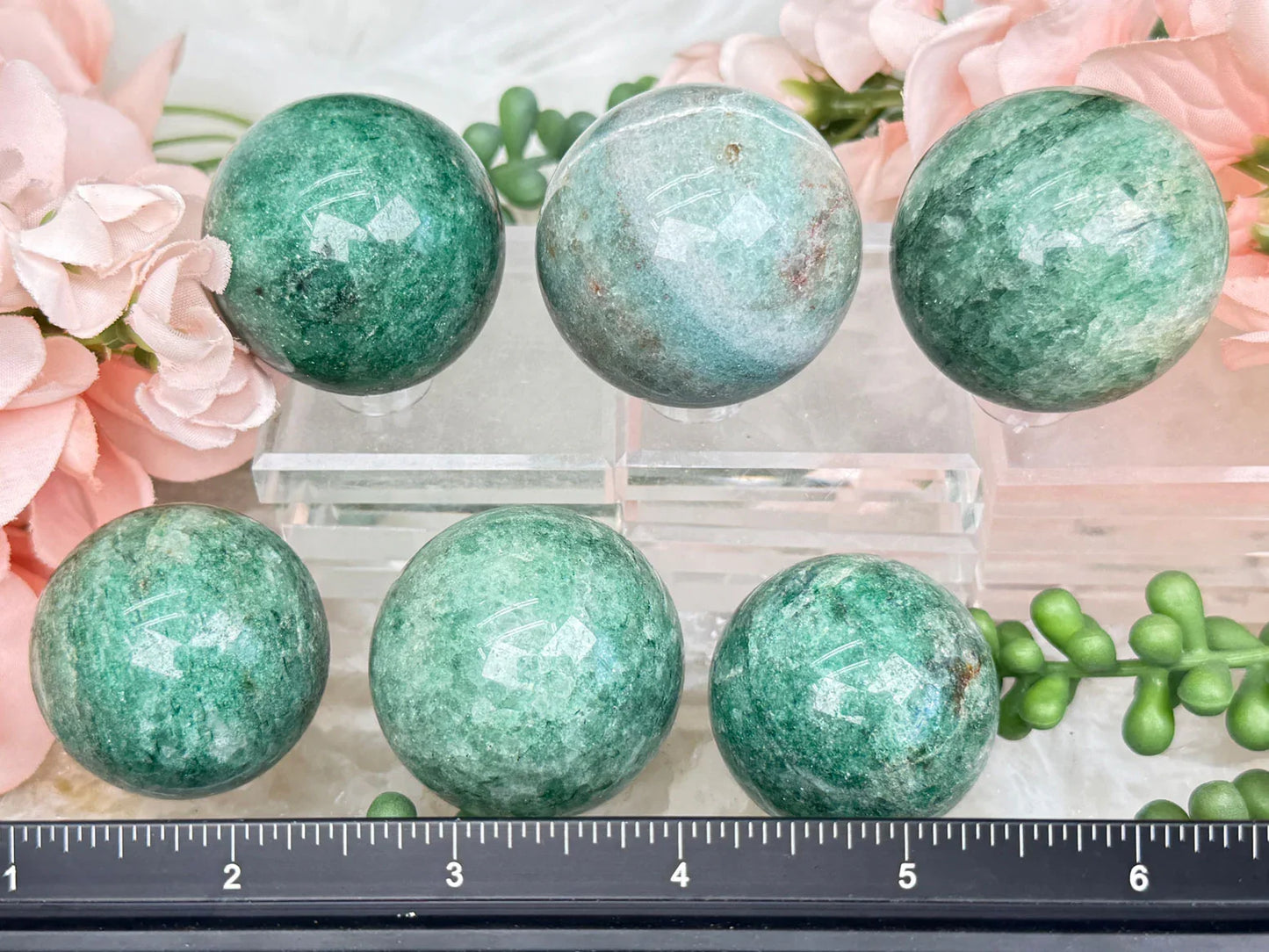 Green Aventurine Spheres