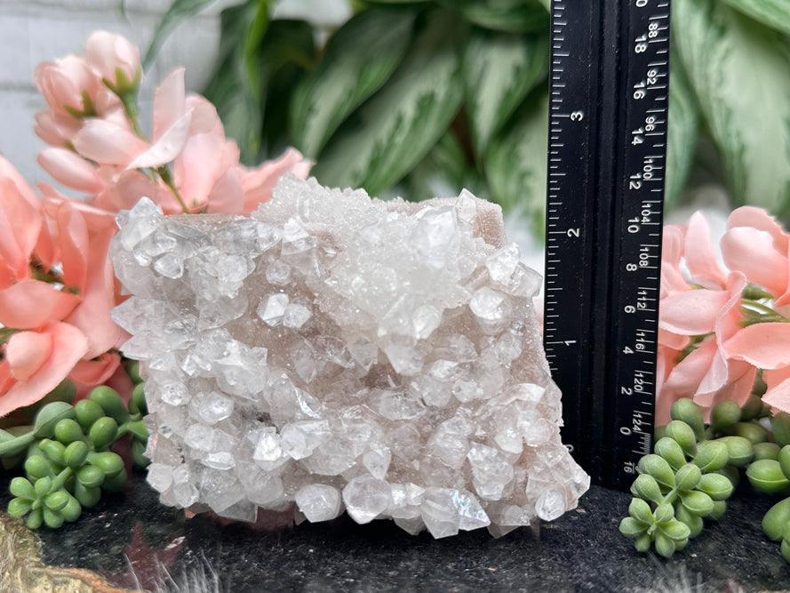 Apophyllite Over Optical Calcite