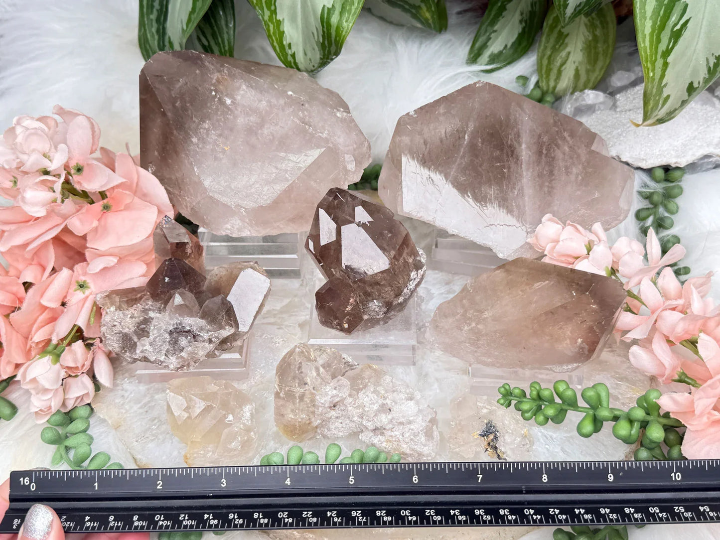 Smoky Quartz & Quartz Clusters