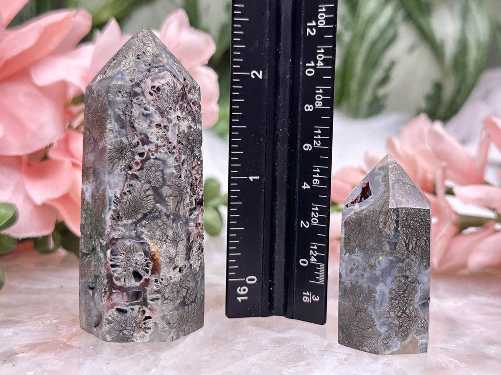 Marcasite in Chalcedony Points