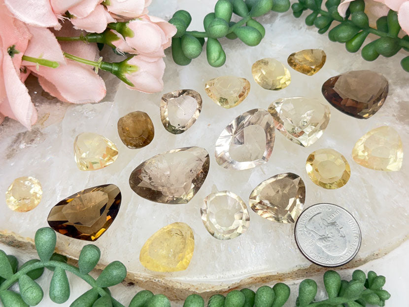 Citrine Faceted Gems