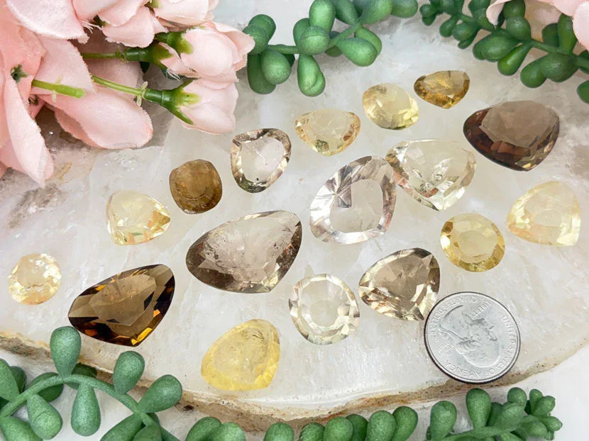 Citrine Faceted Gems