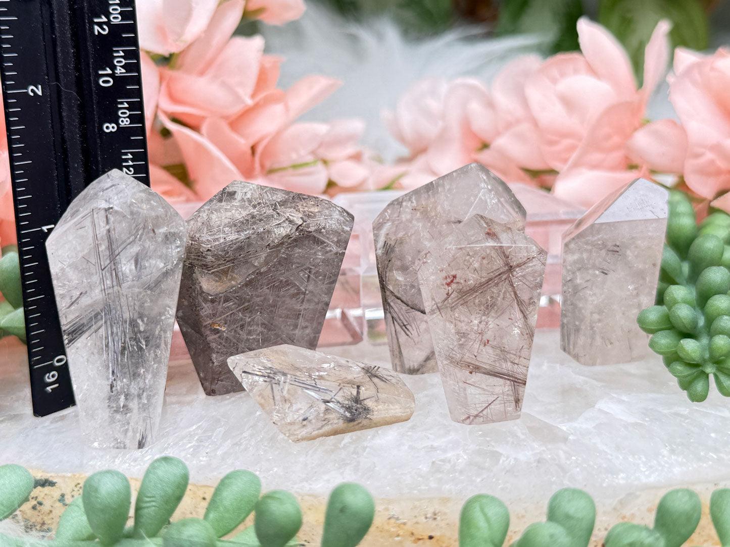 Rutile Quartz Points