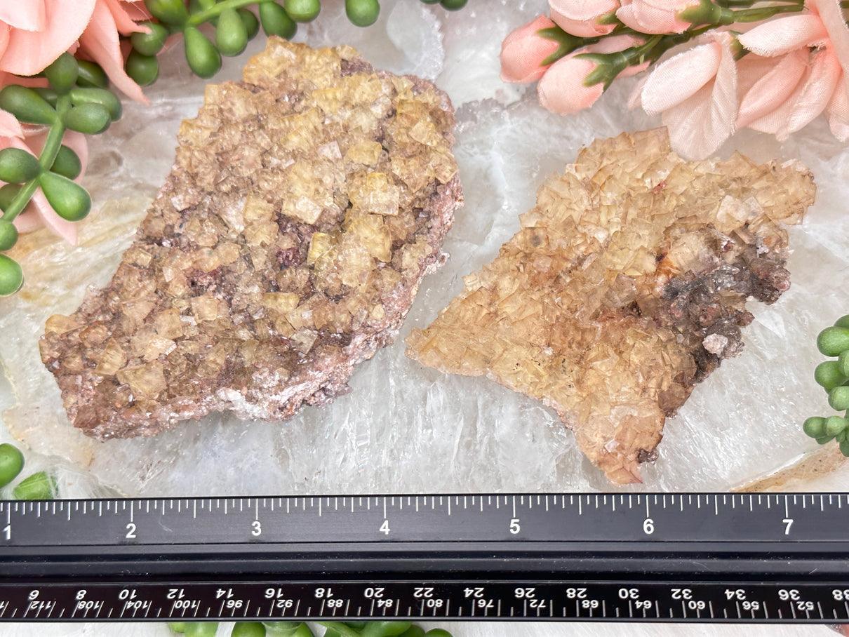 yellow-fluorite-with-brown-dogtooth-calcite