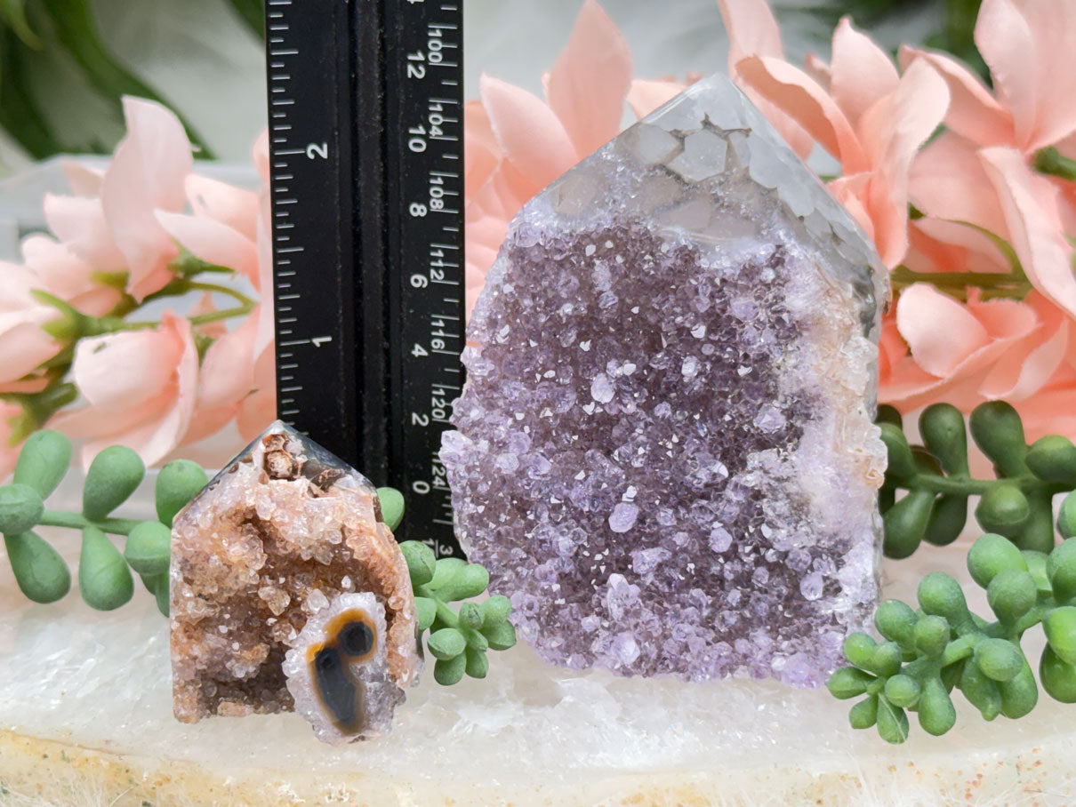 Amethyst & Agate Cluster Points