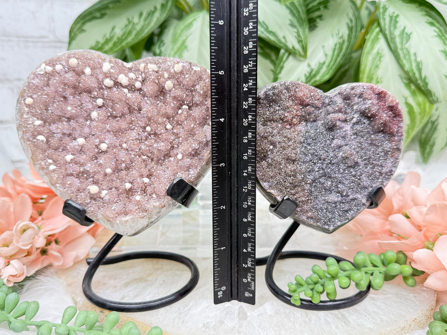 Uruguayan Amethyst Hearts