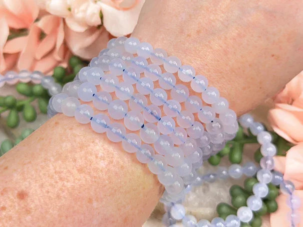 beaded-blue-chalcedony-bracelets