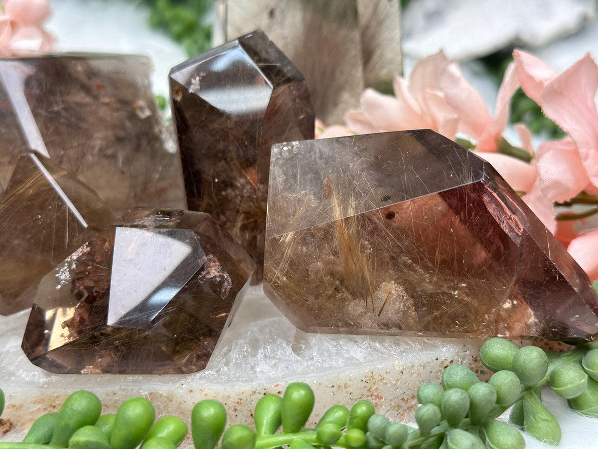 Rutile Smoky Quartz - Points, Freeforms, & More For Sale!