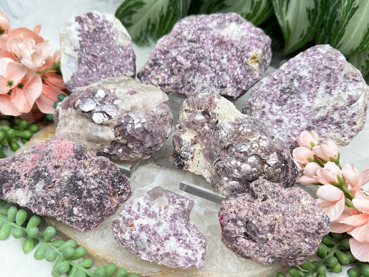 Raw factory purple in white Crystal