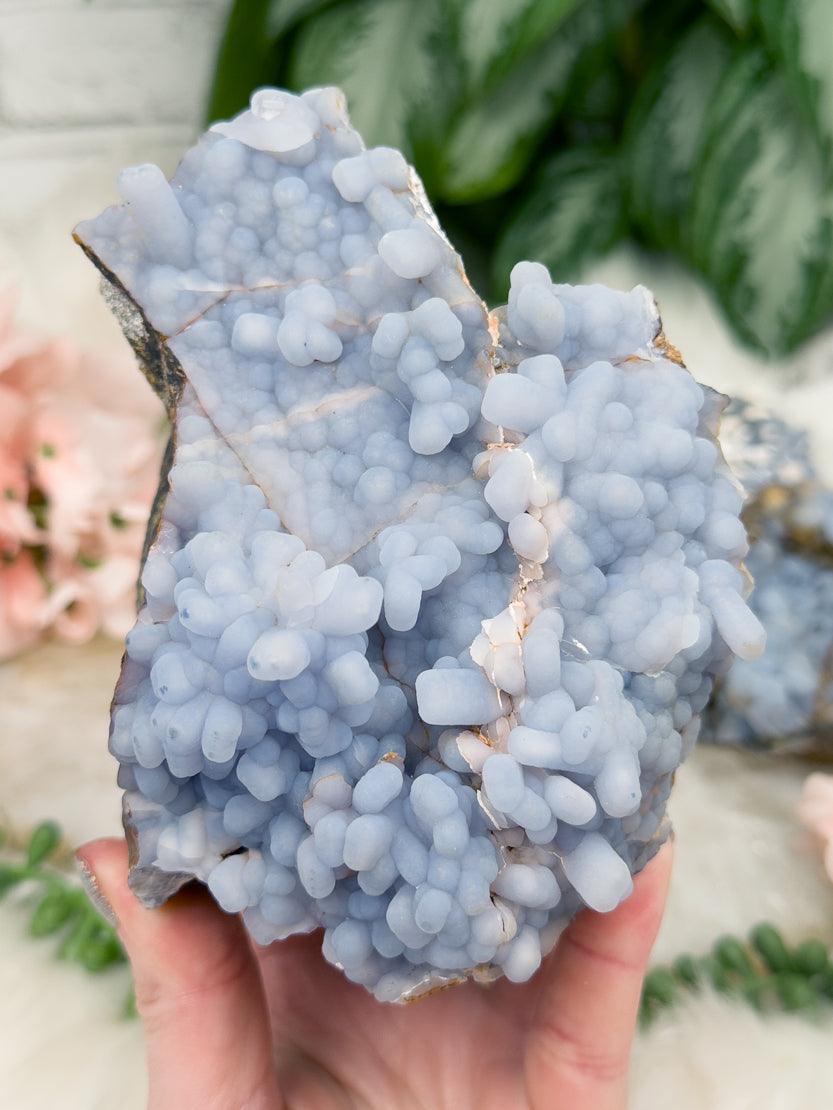 peruvian-blue-chalcedony-cluster