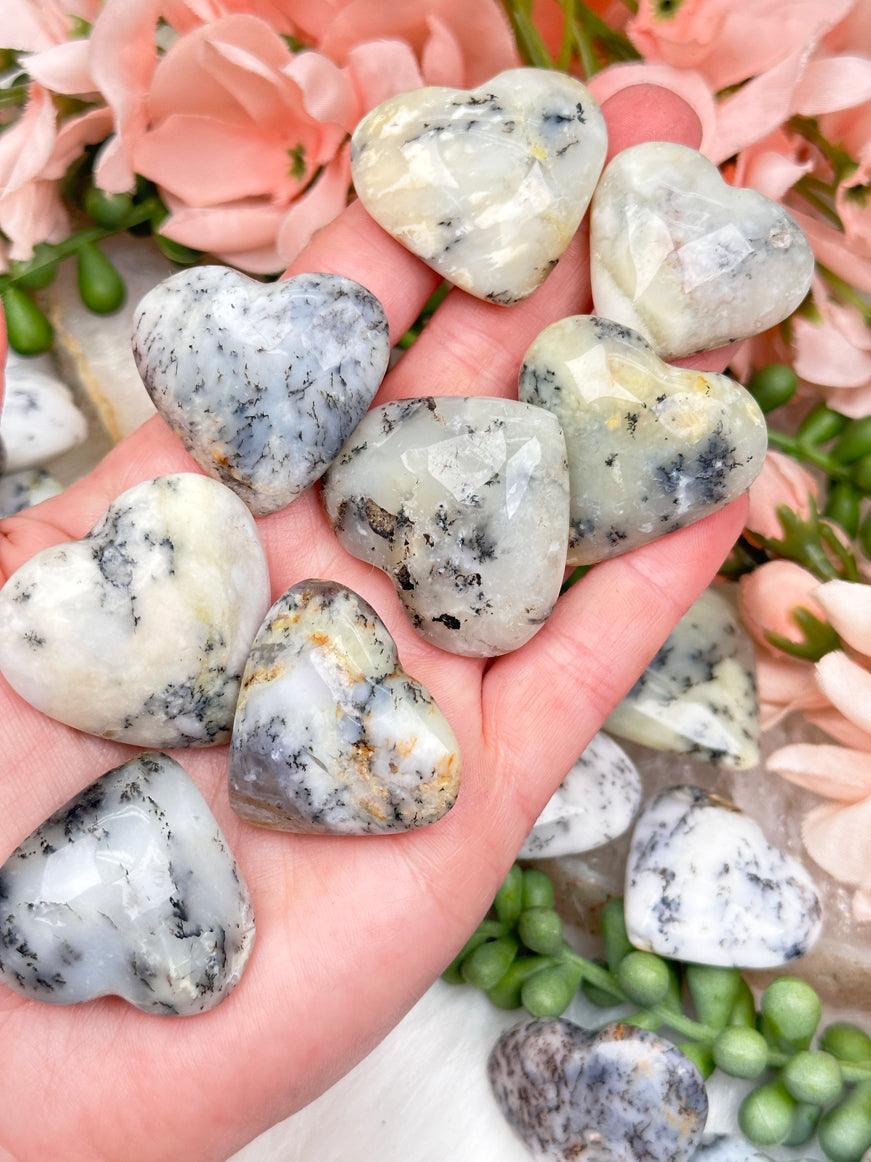 white-dendritic-opal-hearts