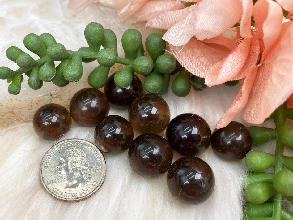 Mini Smoky Quartz Spheres