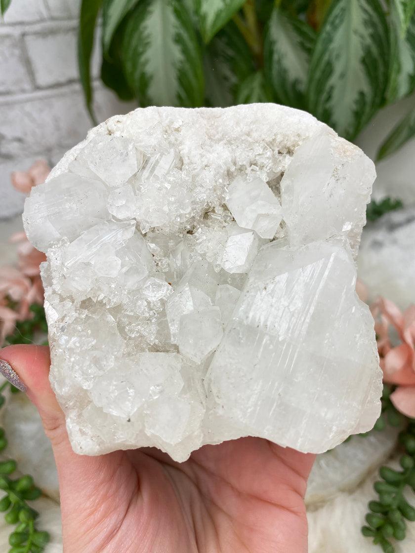White Apophyllite Clusters