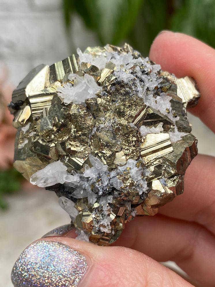 Peru Pyrite & Quartz Clusters