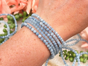 Contempo Crystals - 4mm-aquamarine-bracelet - Image 1