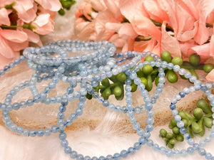 Contempo Crystals - 4mm-light-blue-aquamarine-bracelet - Image 3