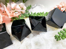 Load image into Gallery: Contempo Crystals - Black-Obsidian-Geometric-Crystal-Carvings - Image 1