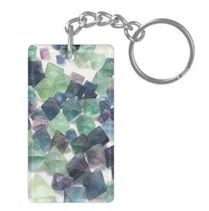 FLUORITE PRINT KEYCHAIN