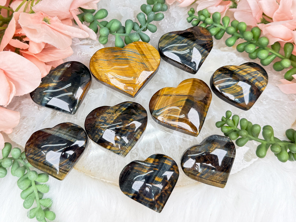 Tigers Eye Hearts