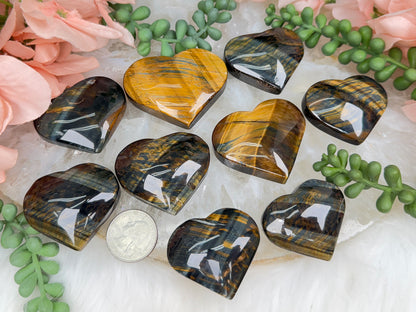 Tigers Eye Hearts