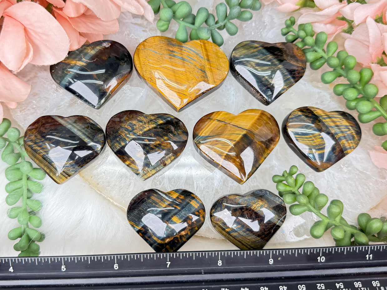 Tigers Eye Hearts