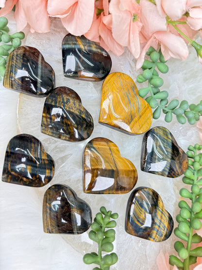 Tigers Eye Hearts