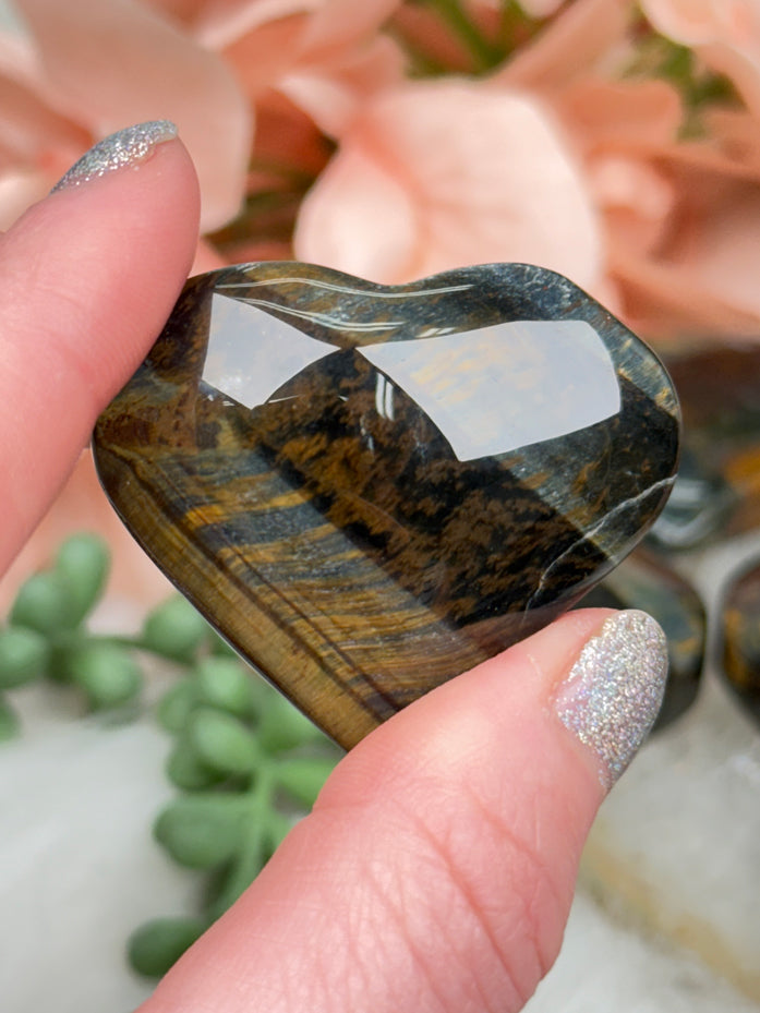 Tigers Eye Hearts