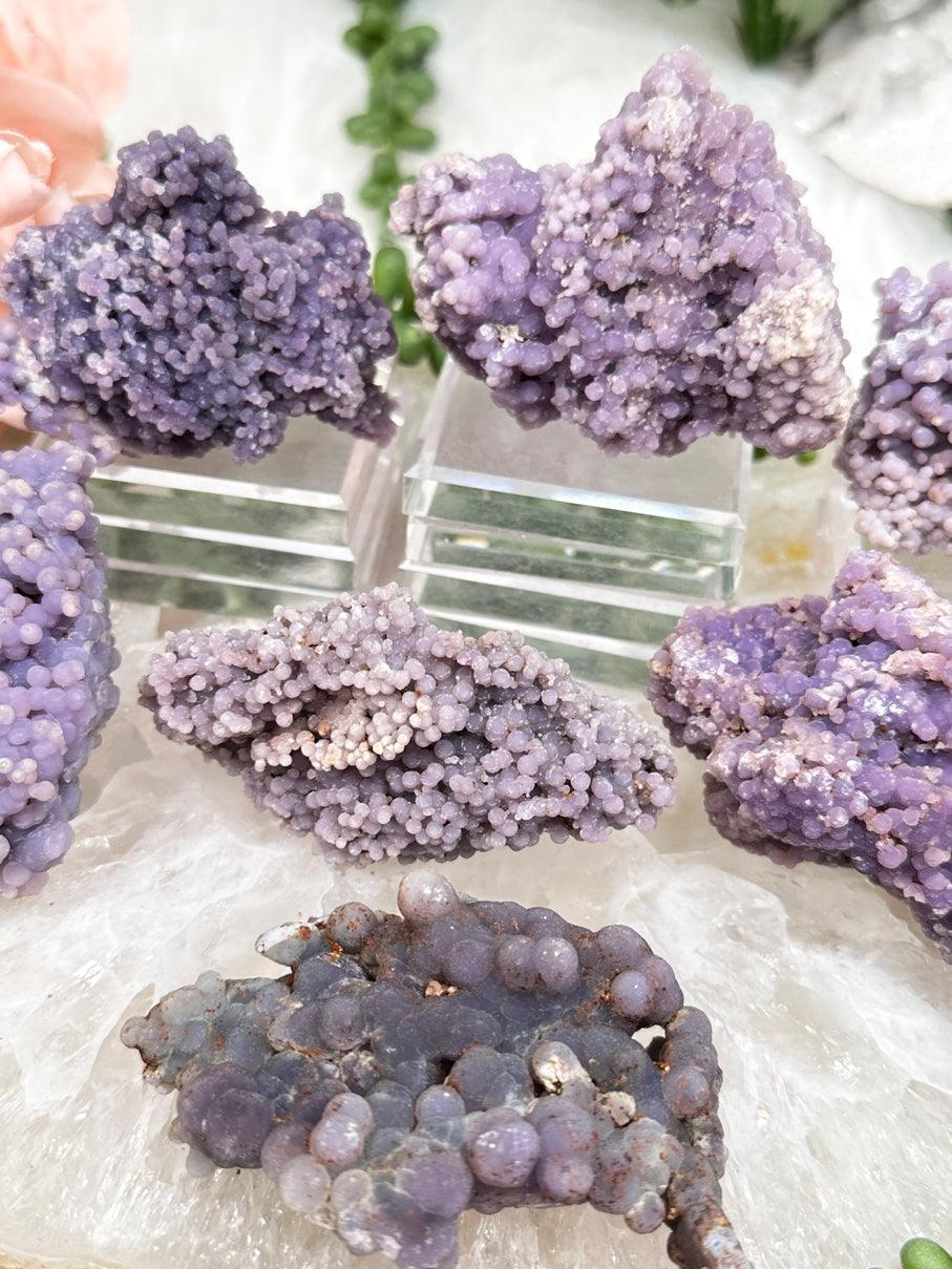 Purple Grape Agate Crystals