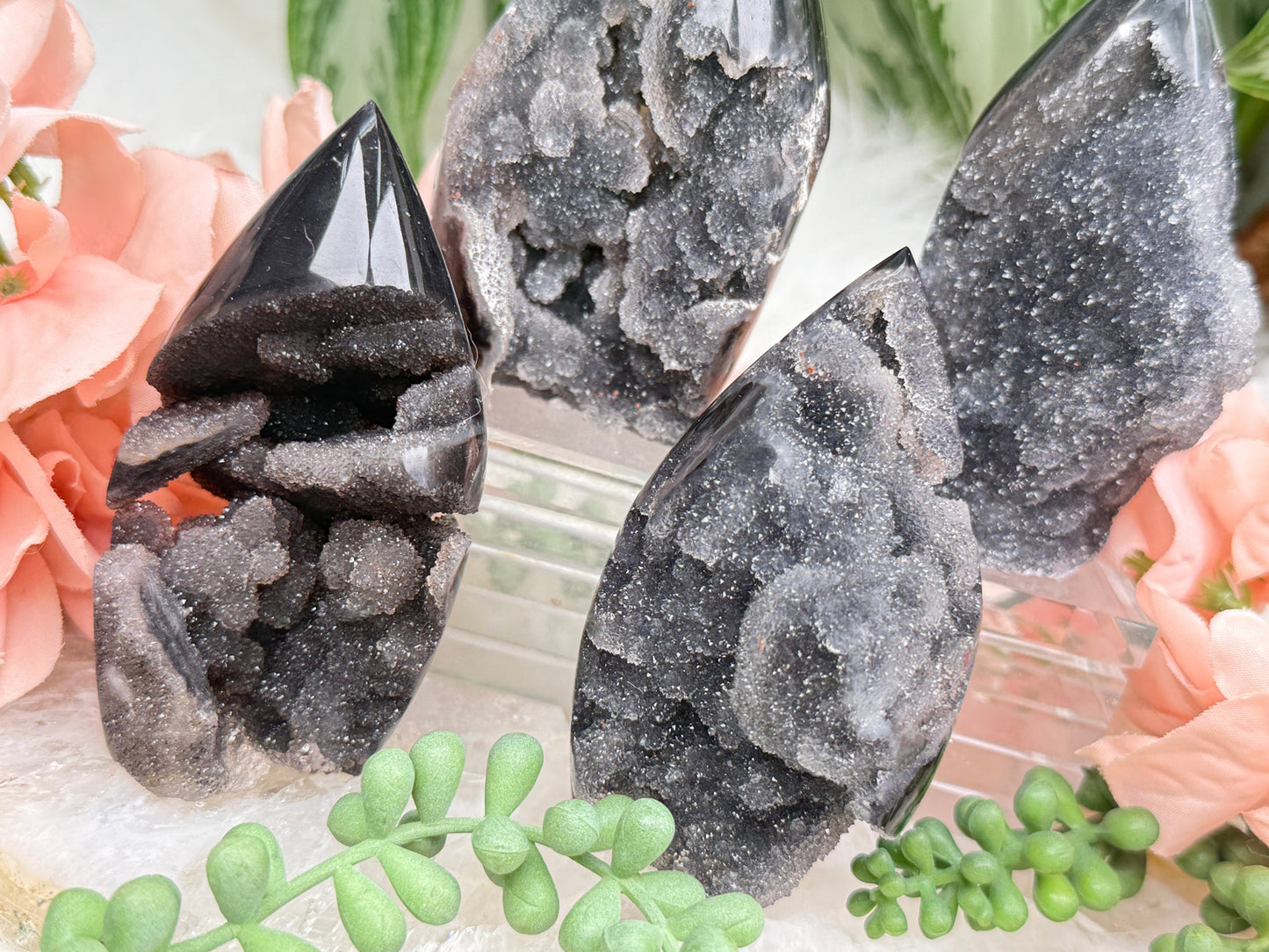 Black Sphalerite Flames