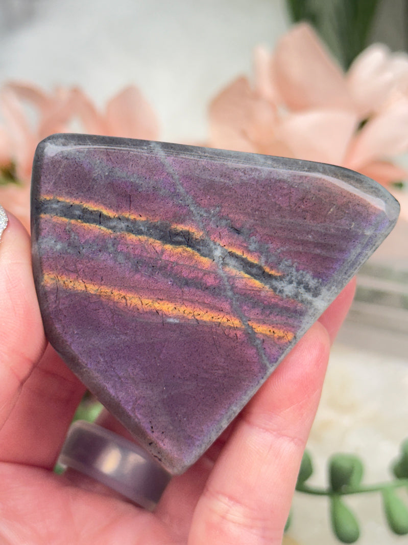 Pink Purple Labradorite