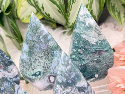 Moss Agate Flames