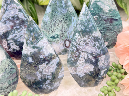 Moss Agate Flames
