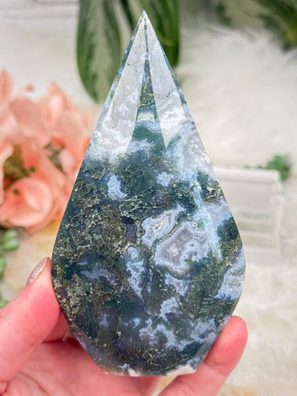 Moss Agate Flames