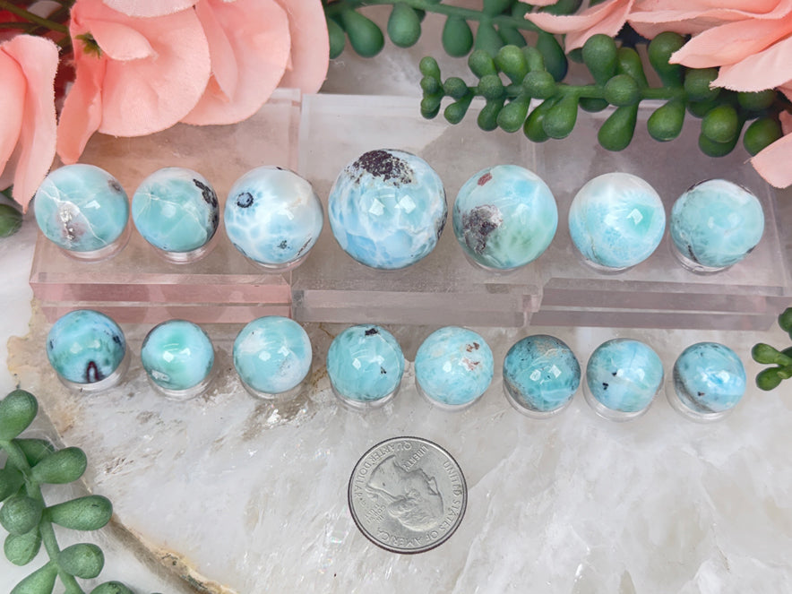 Larimar Mini Spheres