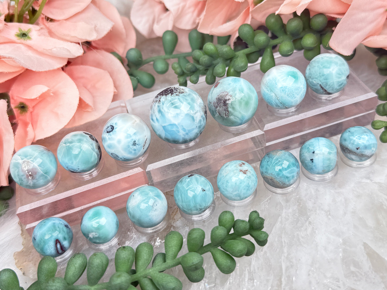 Larimar Mini Spheres