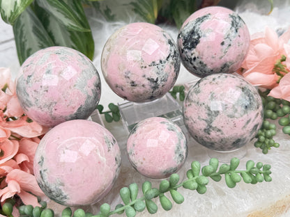 Pink Opal Spheres