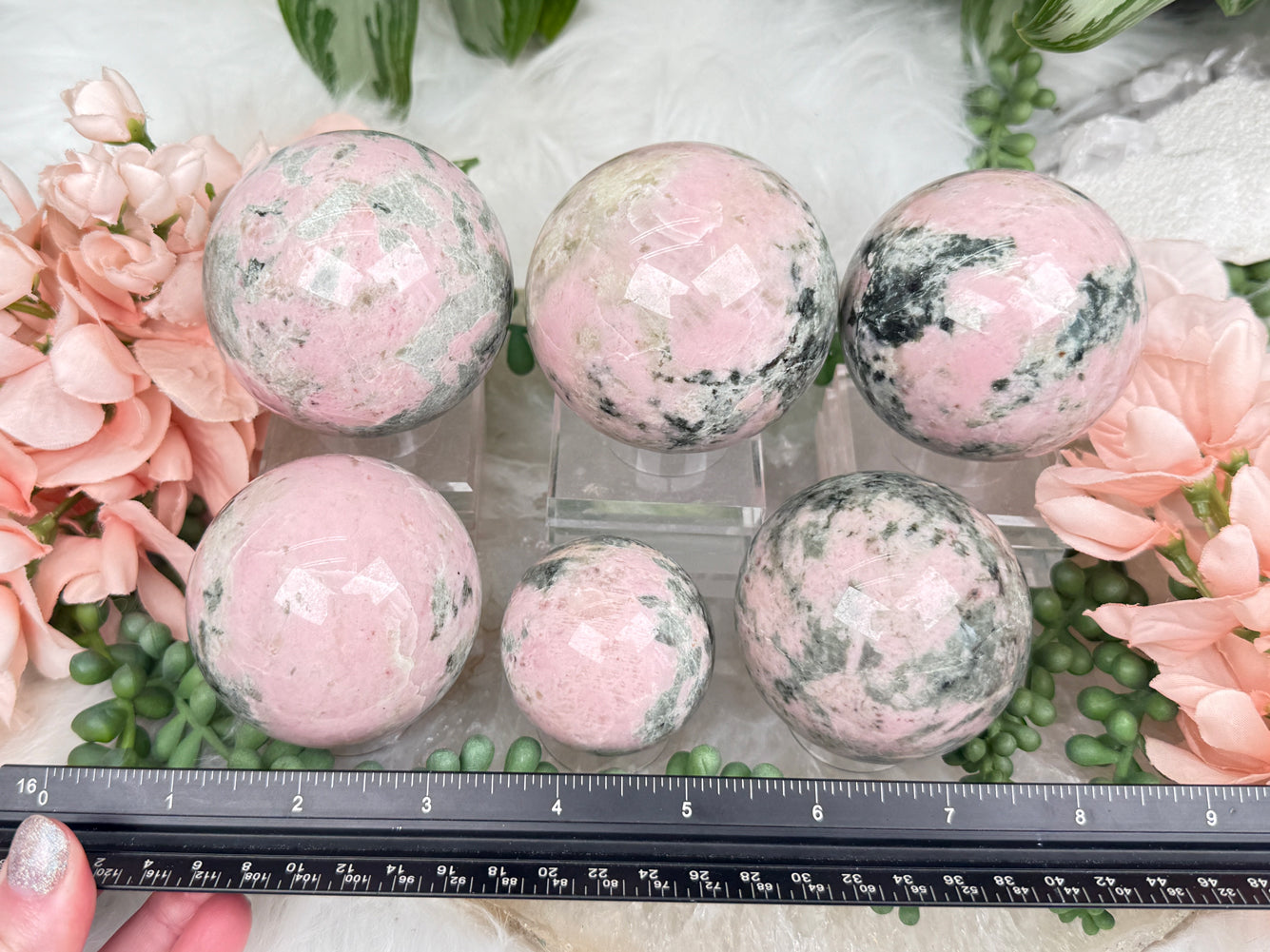 Pink Opal Spheres