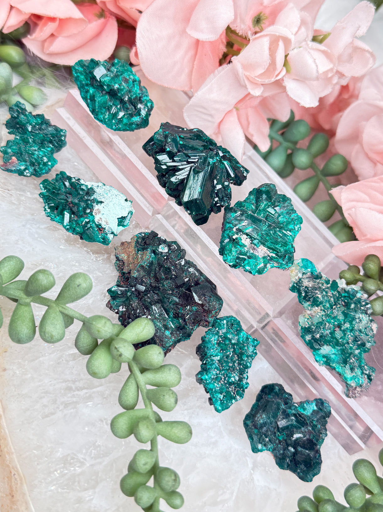 small-dioptase-crystals-for-sale