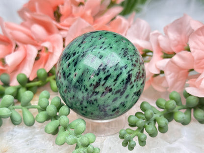 Ruby Zoisite Sphere