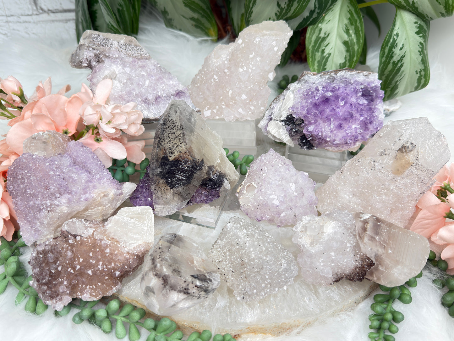 Quartz & Amethyst Calcite