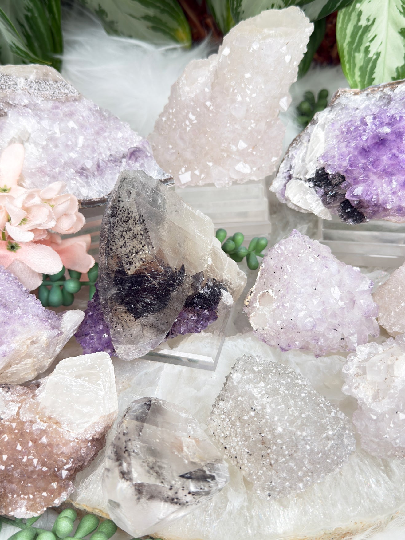 Quartz & Amethyst Calcite