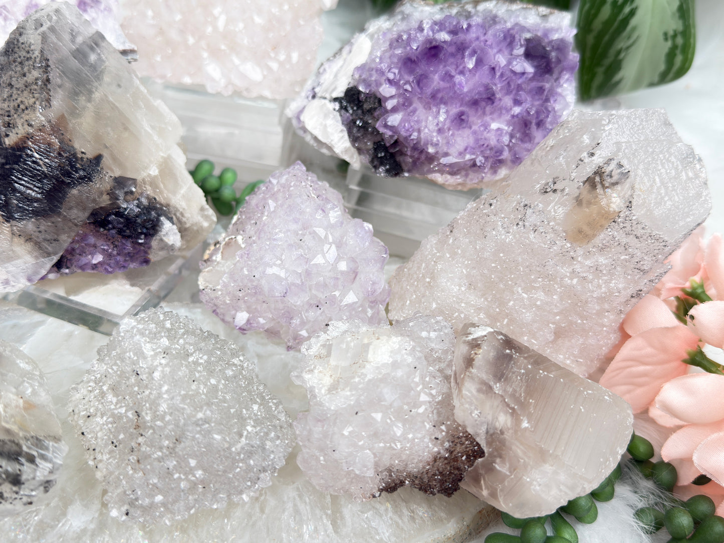 Quartz & Amethyst Calcite
