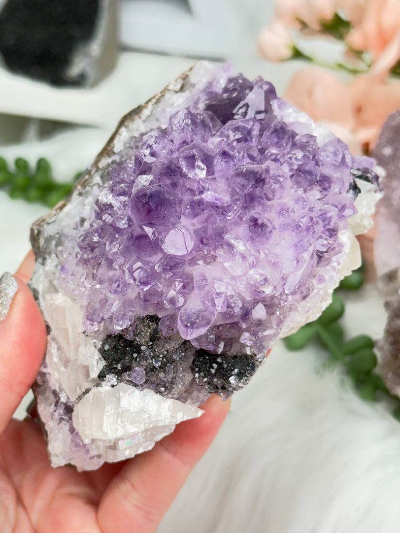 Quartz & Amethyst Calcite